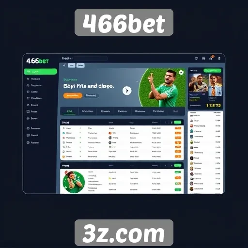 Exploração da interface de usuário do 466bet